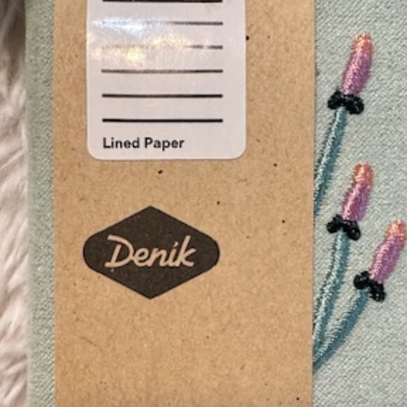 Cloth Covered Embroidered Journal by Denik NWT - Picture 3 of 8